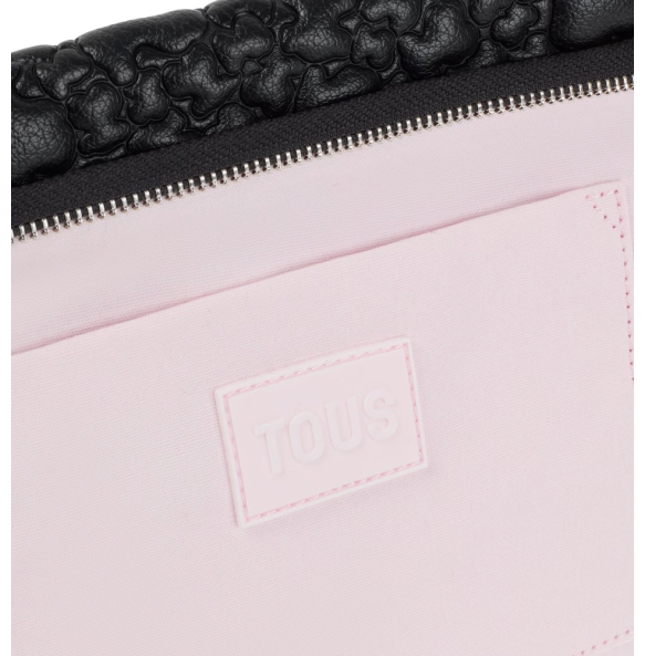 Τσάντα TOUS Bowling Medium Jane Puffy Bear 2002132351 Μαύρο Τσάντα TOUS Bowling Medium Jane Puffy Bear 2002132351 Μαύρο