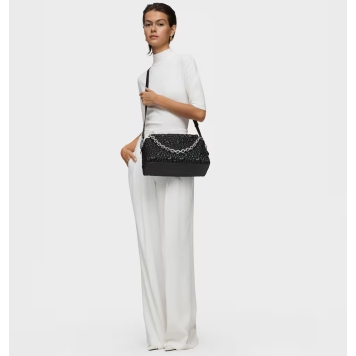 Τσάντα TOUS Bowling Medium Jane Puffy Bear 2002132351 Μαύρο