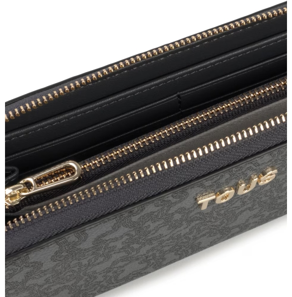 Πορτοφόλι TOUS Billetera Medium Kaos Mini Lines 2002183447 Γκρι Πορτοφόλι TOUS Billetera Medium Kaos Mini Lines 2002183447 Γκρι