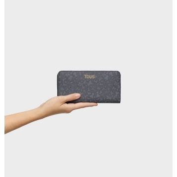 Πορτοφόλι TOUS Billetera Medium Kaos Mini Lines 2002183447 Γκρι