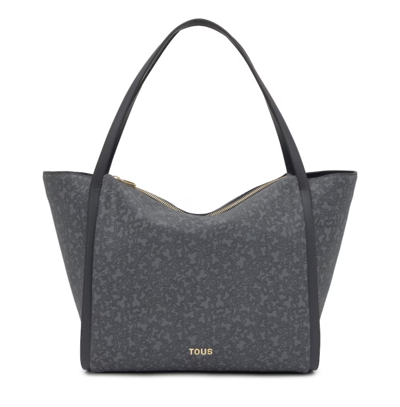 Τσάντα TOUS Capazo Large Kaos Mini Lines 2002183748 Γκρι Τσάντα TOUS Capazo Large Kaos Mini Lines 2002183748 Γκρι