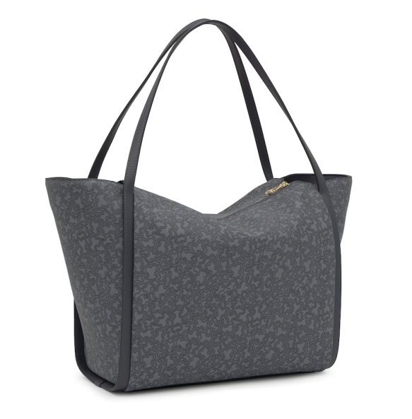 Τσάντα TOUS Capazo Large Kaos Mini Lines 2002183748 Γκρι Τσάντα TOUS Capazo Large Kaos Mini Lines 2002183748 Γκρι