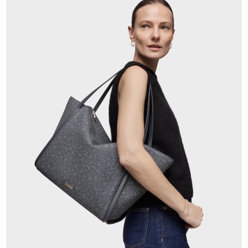 Τσάντα TOUS Capazo Large Kaos Mini Lines 2002183748 Γκρι