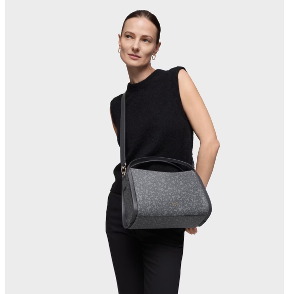 Τσάντα TOUS City Medium Kaos Mini Lines 2002183848 Γκρι Τσάντα TOUS City Medium Kaos Mini Lines 2002183848 Γκρι