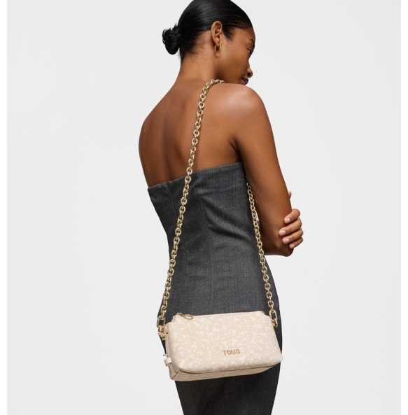 Τσάντα TOUS Mini Bolso Kaos 2002184001 Μπεζ