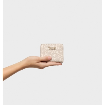 Πορτοφόλι TOUS Monedero Kaos Mini Lines 2002184101 Μπεζ
