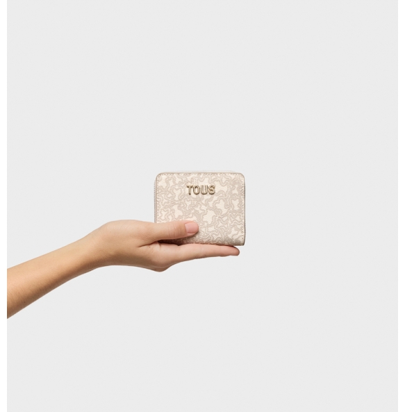 Πορτοφόλι TOUS Monedero Kaos Mini Lines 2002184101 Μπεζ