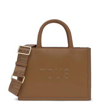 Τσάντα TOUS Shopper Medium Amaya Brenda 2002192143 Καφέ Τσάντα TOUS Shopper Medium Amaya Brenda 2002192143 Καφέ