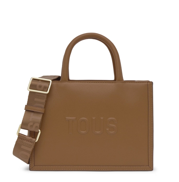 Τσάντα TOUS Shopper Medium Amaya Brenda 2002192143 Καφέ Τσάντα TOUS Shopper Medium Amaya Brenda 2002192143 Καφέ
