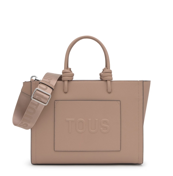 Τσάντα TOUS Shopper Medium Amaya La Rue New 2002207943 Nude