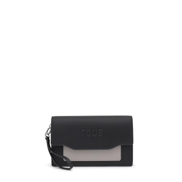 Τσάντα TOUS Clutch Audree Saffiano 2002286952 Μαύρο