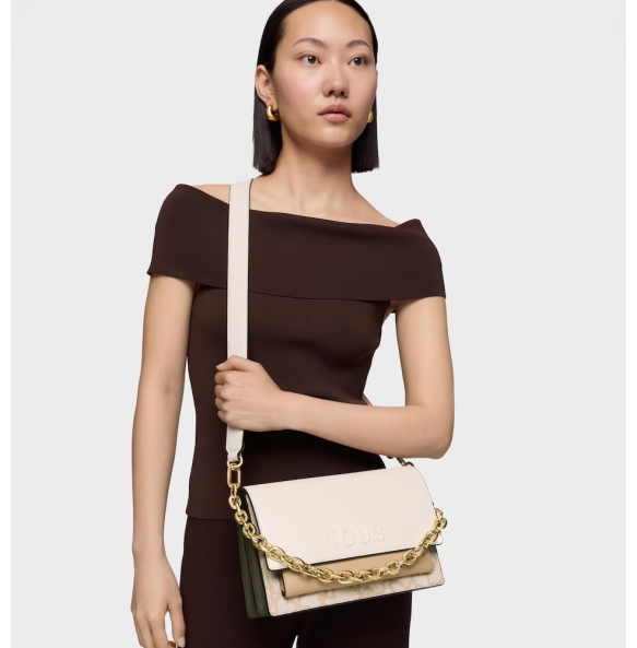 Τσάντα TOUS Bandolera Medium Audree Icon 2002287601 Ιβουάρ