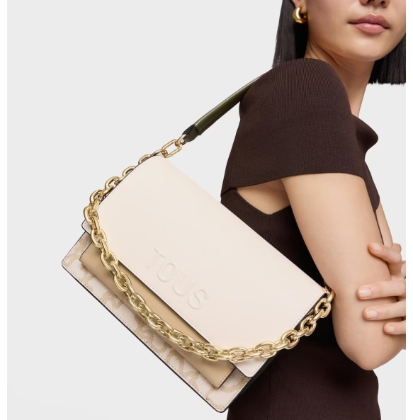 Τσάντα TOUS Bandolera Medium Audree Icon 2002287601 Ιβουάρ