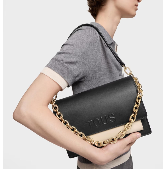Τσάντα TOUS Bandolera Medium Audree Icon 2002287651 Μαύρο Τσάντα TOUS Bandolera Medium Audree Icon 2002287651 Μαύρο