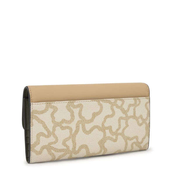 Πορτοφόλι TOUS Billetera Large Flap Kaos Icon 2002287701 Μπεζ Πορτοφόλι TOUS Billetera Large Flap Kaos Icon 2002287701 Μπεζ