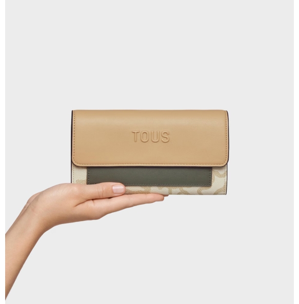 Πορτοφόλι TOUS Billetera Large Flap Kaos Icon 2002287701 Μπεζ Πορτοφόλι TOUS Billetera Large Flap Kaos Icon 2002287701 Μπεζ