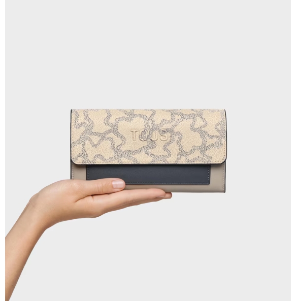 Πορτοφόλι TOUS Billetera Large Flap Kaos Icon 2002287745 Ταμπά
