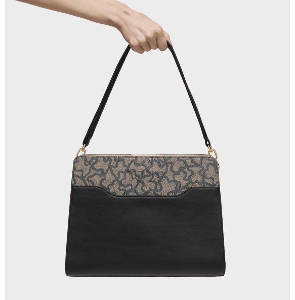 Τσάντα TOUS Shopper Medium Kaos Icon 2002296951 Μαύρο Τσάντα TOUS Shopper Medium Kaos Icon 2002296951 Μαύρο