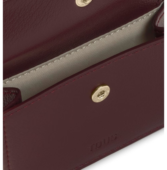 Πορτοφόλι TOUS Monedero Solapa City 2002303421 Μπορντό Πορτοφόλι TOUS Monedero Solapa City 2002303421 Μπορντό