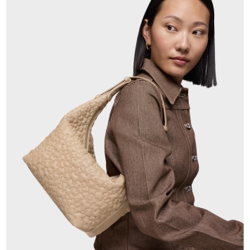 Τσάντα TOUS Hobo Medium Puffy Bear 2002304904 Μπεζ