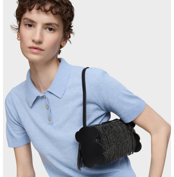BOLSO DE HOMBRO S. T SALSI NEGRO