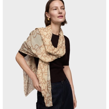 Φουλάρι Tous Kaos Big 2002357901 Μπεζ