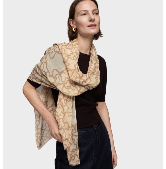 Φουλάρι Tous Kaos Big 2002357901 Μπεζ