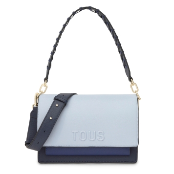 Τσάντα TOUS Bandolera Medium Audree Saffiano 2002358233 Μπλε