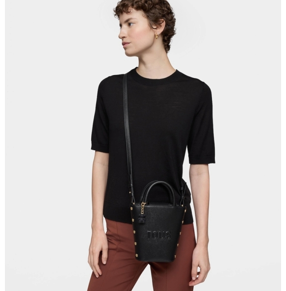 Τσάντα TOUS Mini Cesta Back To Basics 2002358951 Μαύρο