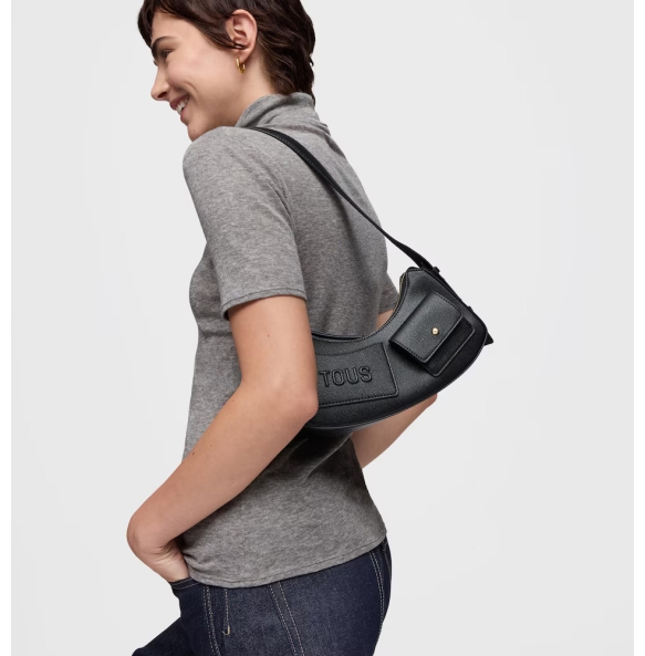Τσάντα TOUS Bolso De Hombro Back To Basics 2002373251 Μαύρο