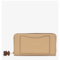 Πορτοφόλι TOUS Billetera Medium Back To Basics 2002374002 Μπεζ