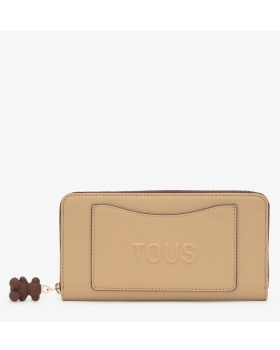 Πορτοφόλι TOUS Billetera Medium Back To Basics 2002374002 Μπεζ