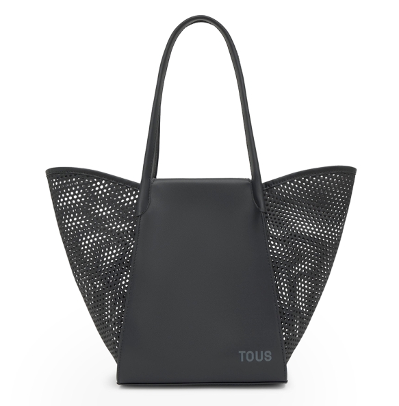 Τσάντα TOUS Capazo Medium Tulip Cutout 2002438751 Μαύρο