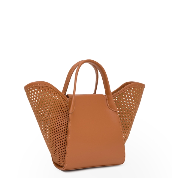 Τσάντα TOUS Capazo Small Tulip Cutout 2002438943 Κάμελ