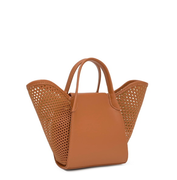 Τσάντα TOUS Capazo Small Tulip Cutout 2002438943 Κάμελ