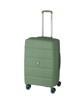 Βαλίτσα σκληρή Μεσαία DIELLE 210/60 67x43x29/32 cm Πράσινο