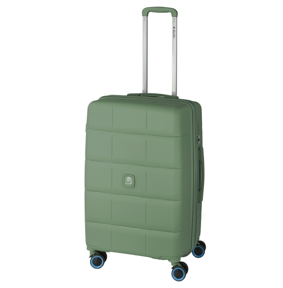Βαλίτσα σκληρή Μεσαία DIELLE 210/60 67x43x29/32 cm Πράσινο