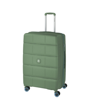 Βαλίτσα σκληρή Μεγάλη DIELLE 210/70 77x49x36/39 cm Πράσινο