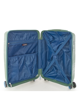Βαλίτσα σκληρή Μεγάλη DIELLE 210/70 77x49x36/39 cm Πράσινο
