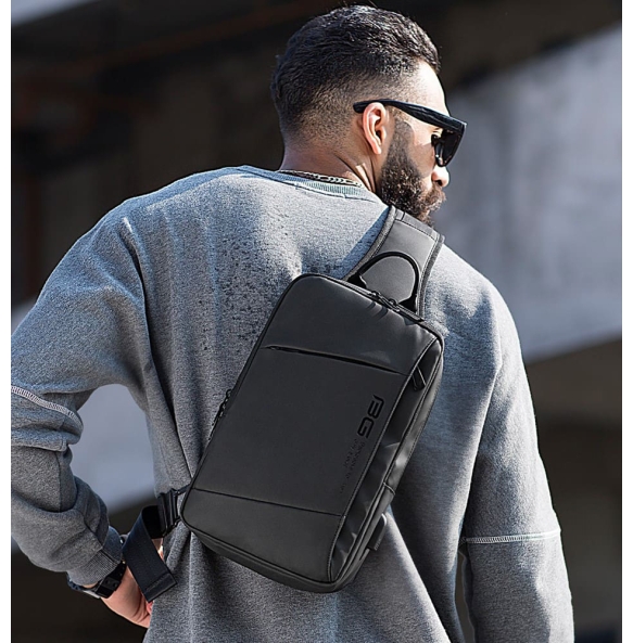 Σακίδιο χιαστί Sling Bag BANGE 22002 Μαύρο