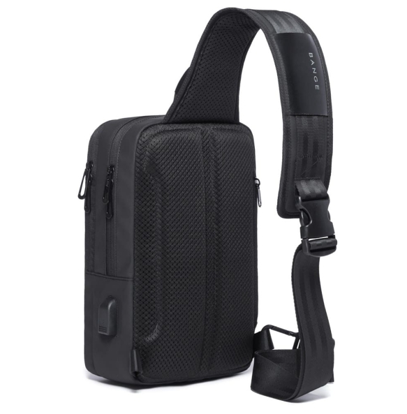 Σακίδιο χιαστί Sling Bag BANGE 22002 Μαύρο