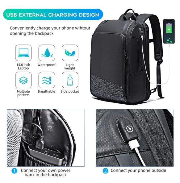 Σακίδιο πλάτης BANGE 22005 45lt Μαύρο