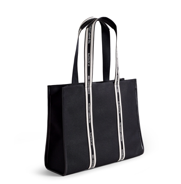 Τσάντα TED BAKER Georjey Webbing Tote Bag 261689 Μαύρο