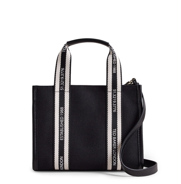 Τσάντα TED BAKER Georjea Webbing Tote Bag 262832 Μαύρο