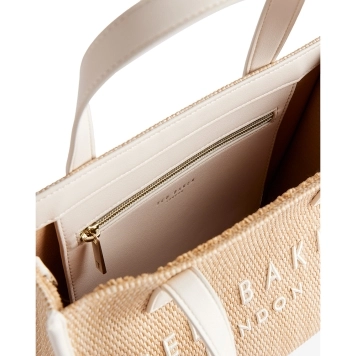Τσάντα TED BAKER Paolina Rafia Icon Bag 275174 Μπεζ