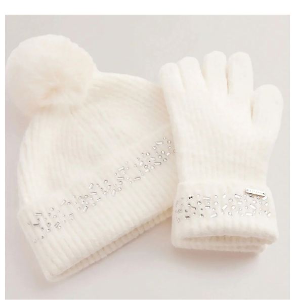 Σετ Σκούφος - Γάντια TED BAKER Keriis 282124 Μπεζ