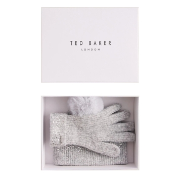 Σετ Σκούφος - Γάντια TED BAKER Keriis 282124 Γκρι
