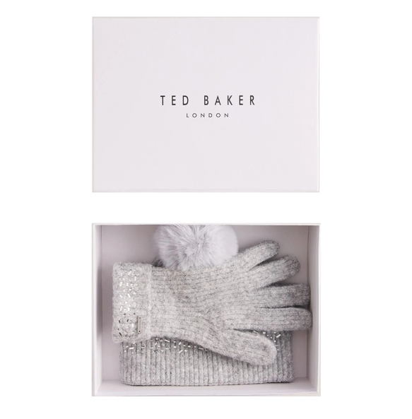 Σετ Σκούφος - Γάντια TED BAKER Keriis 282124 Γκρι