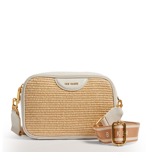 Τσάντα TED BAKER Bardas Raffia Camera Bag 279023 Μπεζ