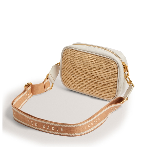 Τσάντα TED BAKER Bardas Raffia Camera Bag 279023 Μπεζ